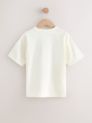 White/Stone/Camo - Relaxed Fit Graphic Print Short Sleeve T-Shirts 3 Pack (3-16yrs) - Imagen 5 de 7