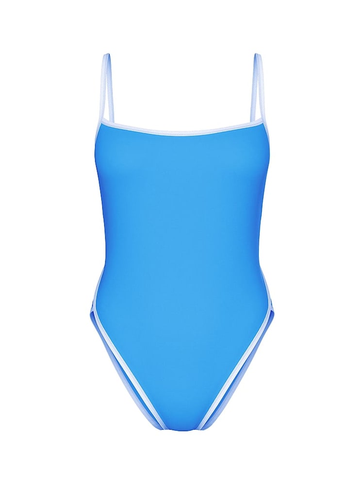 Victoria's Secret Dream On Blue Scuba Scoop Swimsuit - Image 1 of 1