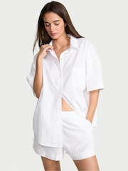 Victoria's Secret White Cotton Modal Short Pyjama Set - Image 1 of 2