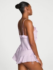Victoria's Secret Delicate Violet Purple Silky Flutter Ruffled Cami Set - Image 2 of 3