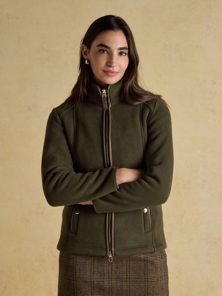 Heritage Green Zip Through Fleece - Image 1 of 10