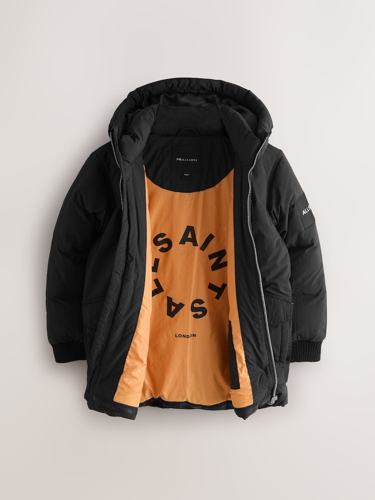 smALLSAINTS Black Tierra Longline Padded Coat - Image 2 of 9