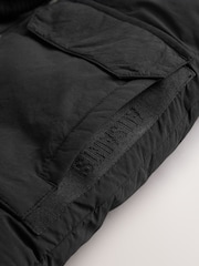 smALLSAINTS Black Tierra Longline Padded Coat - Image 7 of 9