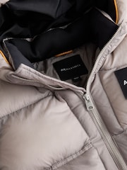 smALLSAINTS Light Grey Washed Padded Coat - Image 5 of 8