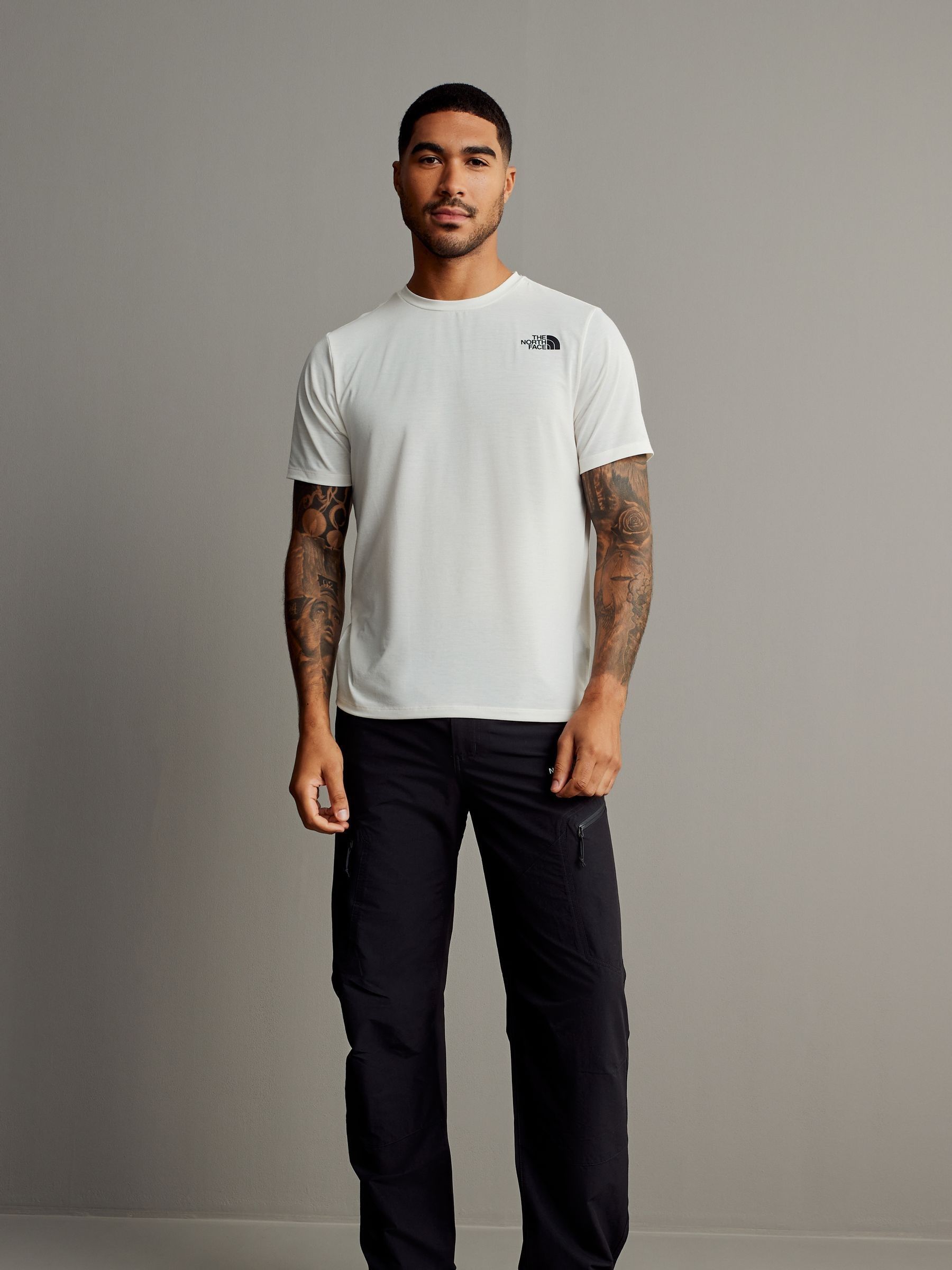 Buy The North Face Black Exploration Regular Tapered Trousers from