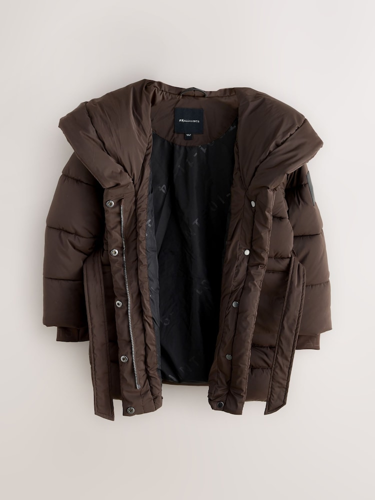 Buy smALLSAINTS Chocolate Brown Tie Waist Padded Coat from Next