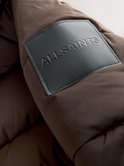 smALLSAINTS Chocolate Brown Tie Waist Padded Coat - Image 4 of 6
