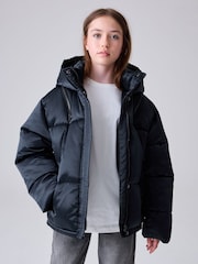 smALLSAINTS Navy Chelsea Padded Coat - Image 1 of 16