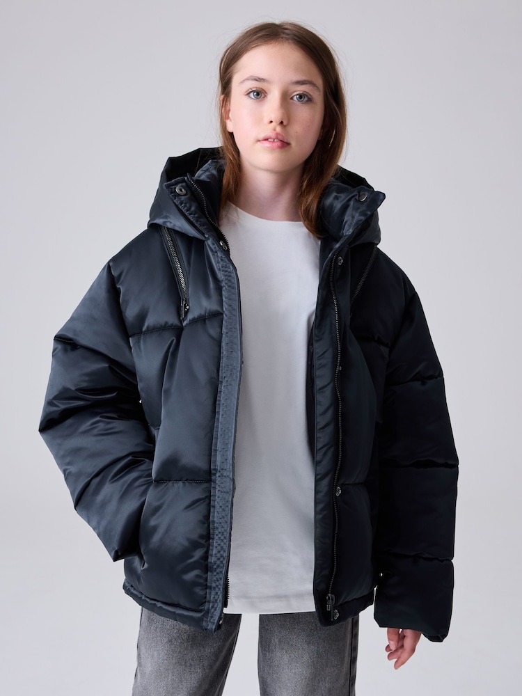 smALLSAINTS Navy Chelsea Padded Coat - Image 1 of 16