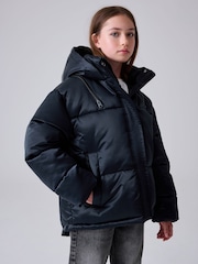 smALLSAINTS Navy Chelsea Padded Coat - Image 2 of 16