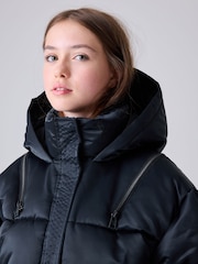 smALLSAINTS Navy Chelsea Padded Coat - Image 5 of 16