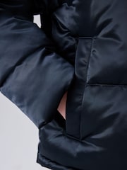 smALLSAINTS Navy Chelsea Padded Coat - Image 9 of 16