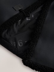 smALLSAINTS Black Padded Aviator Jacket - Image 14 of 16