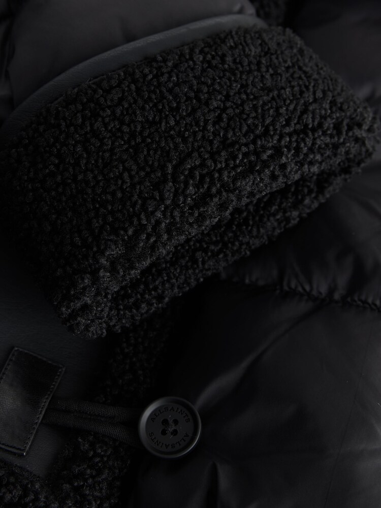 smALLSAINTS Black Padded Aviator Jacket - Image 16 of 16
