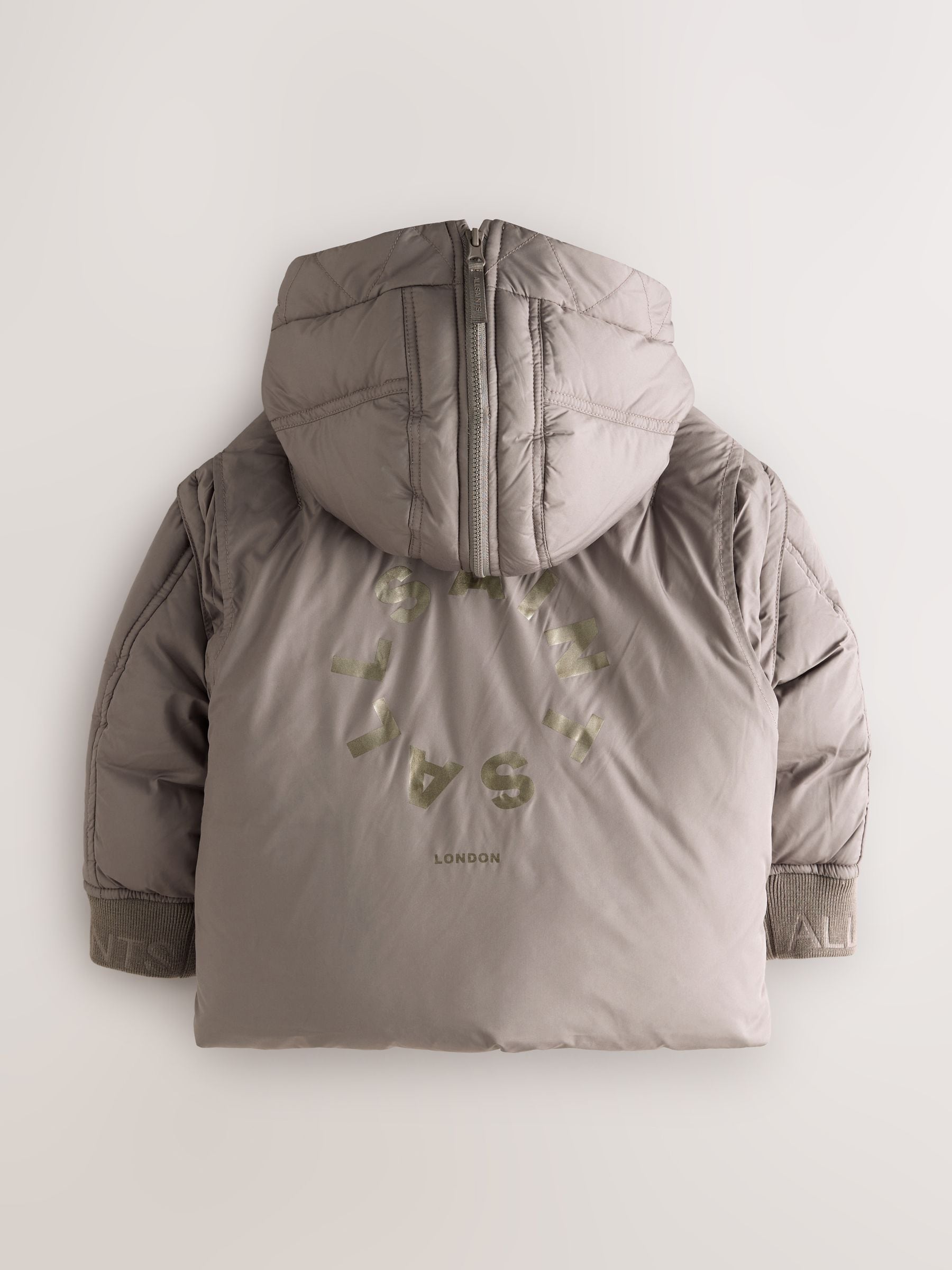 Buy smALLSAINTS Mocha Tierra Split Hood Younger Girls Padded Coat