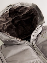 smALLSAINTS Mauve Purple Tierra Split Hood Younger Girls Padded Coat - Image 4 of 9