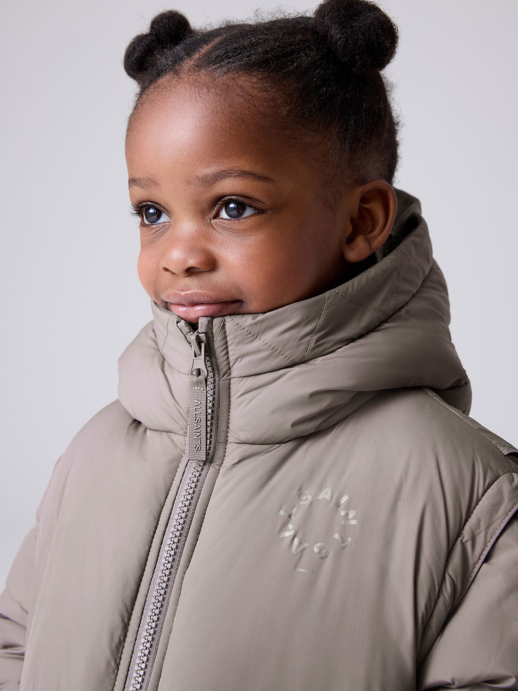 Buy smALLSAINTS Mocha Tierra Split Hood Younger Girls Padded Coat