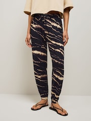Black/White Tie Dye Jersey Joggers - Image 1 of 8