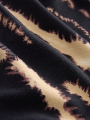 Black/White Tie Dye Jersey Joggers - Image 8 of 8
