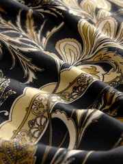 Black/Gold Paisley Print Wide Leg Jersey Culottes - Image 6 of 7