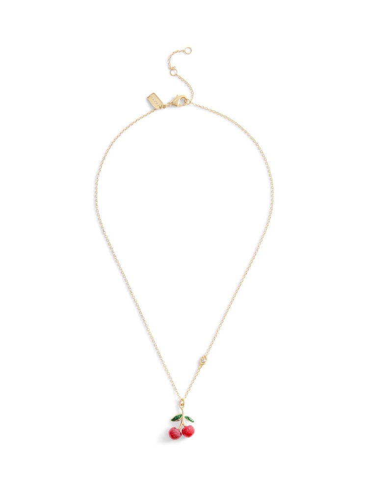 COACH Gold Tone Signature Cherry Pendant Necklace - Image 1 of 3