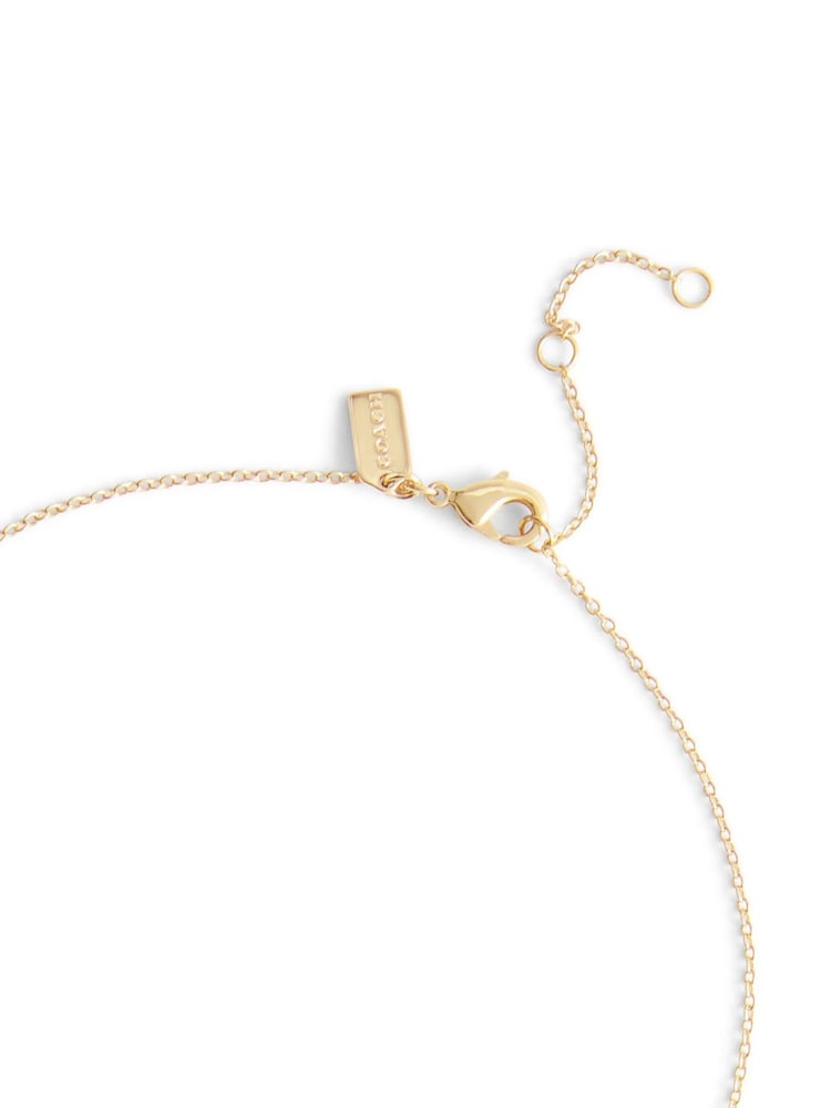 COACH Gold Tone Signature Cherry Pendant Necklace - Image 3 of 3