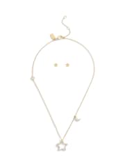 COACH Gold Tone Signature Celestial Star Boxed Jewelry Set - Image 1 of 6