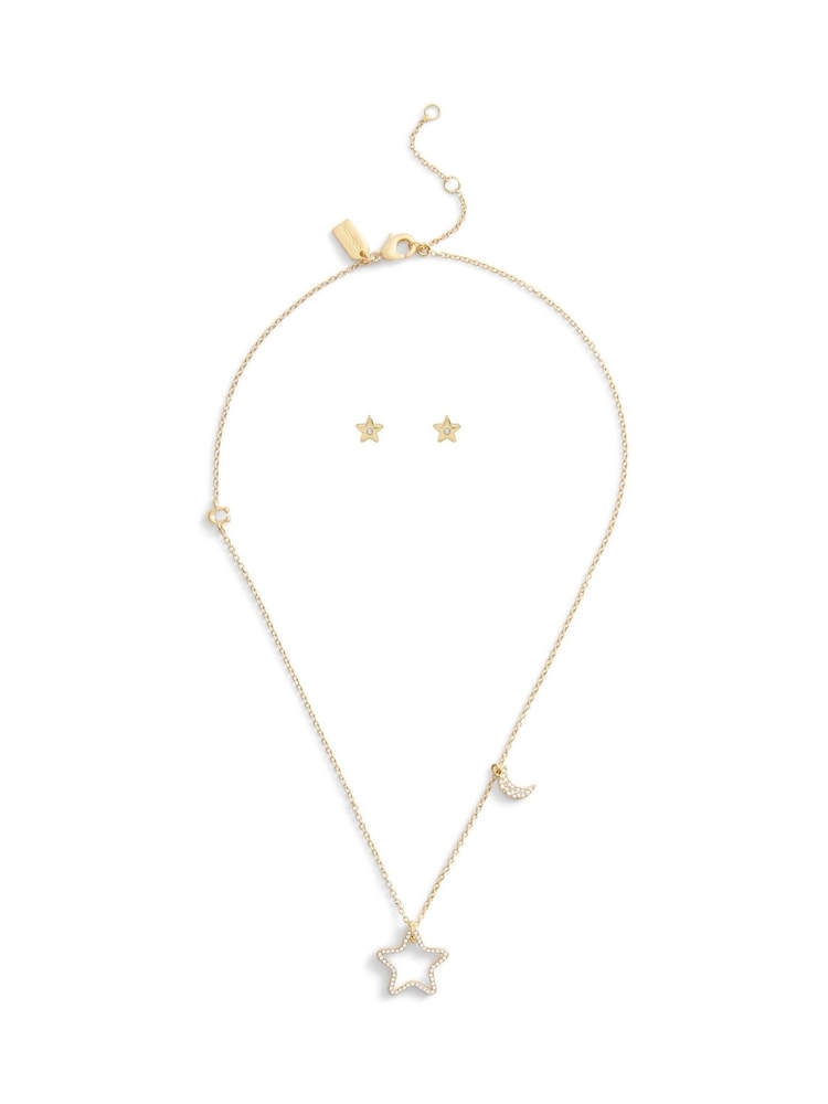 COACH Gold Tone Signature Celestial Star Boxed Jewelry Set - Image 1 of 6