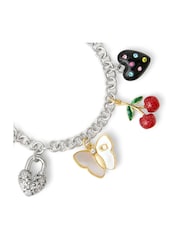 COACH Silver Tone Statement Signature Charm Bracelet - Image 3 of 4