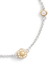 COACH Gold Tone Signature Tea Rose Heart Strand Bracelet - Image 3 of 5