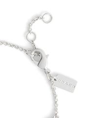 COACH Gold Tone Signature Tea Rose Heart Strand Bracelet - Image 4 of 5