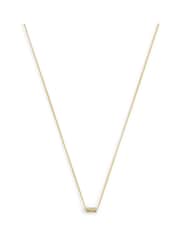 COACH Gold Tone Signature Quilted Tube Pendant Necklace - Image 2 of 3