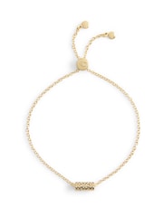 COACH Gold Tone Signature Quilted Tube Slider Bracelet - Image 1 of 4
