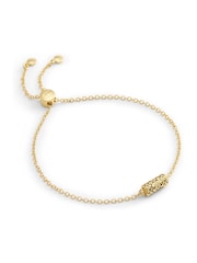 COACH Gold Tone Signature Quilted Tube Slider Bracelet - Image 2 of 4