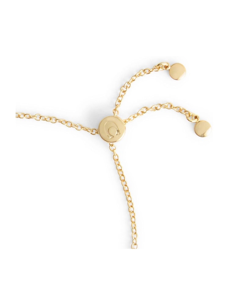COACH Gold Tone Signature Quilted Tube Slider Bracelet - Image 4 of 4