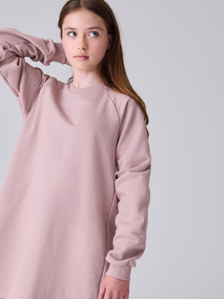 allsaints lee lace dress Buy smALLSAINTS Pink Lee Lace Sweat Dress from Next USA