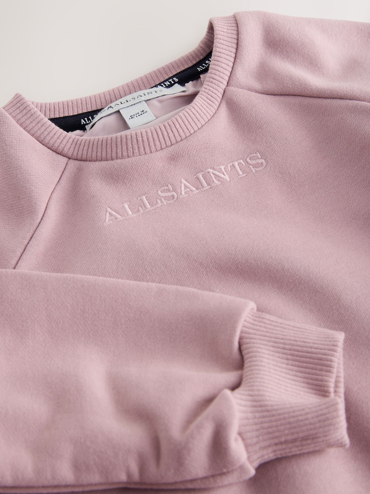 Buy smALLSAINTS Pink Lee Lace Sweat Dress from Next USA
