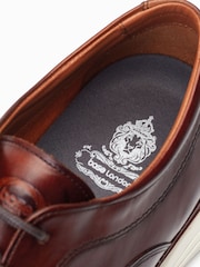 Base London Wing Lace Up Derby Brown Shoes - Image 6 of 6