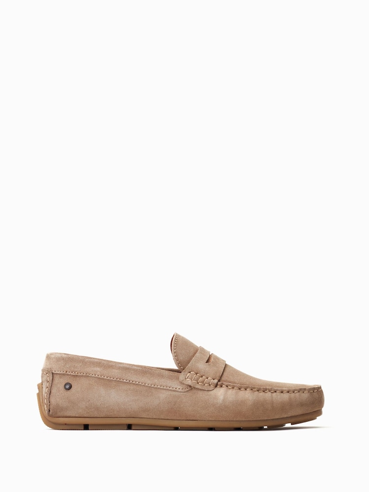 Base London Collins Slip On Brown Loafers - Image 1 of 6