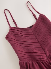 Plum Purple Jersey Mini Dress - Image 4 of 5
