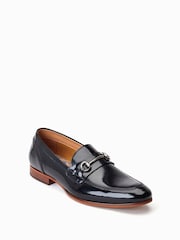 Base London Russo Slip On Penny Black Loafers - Image 3 of 6
