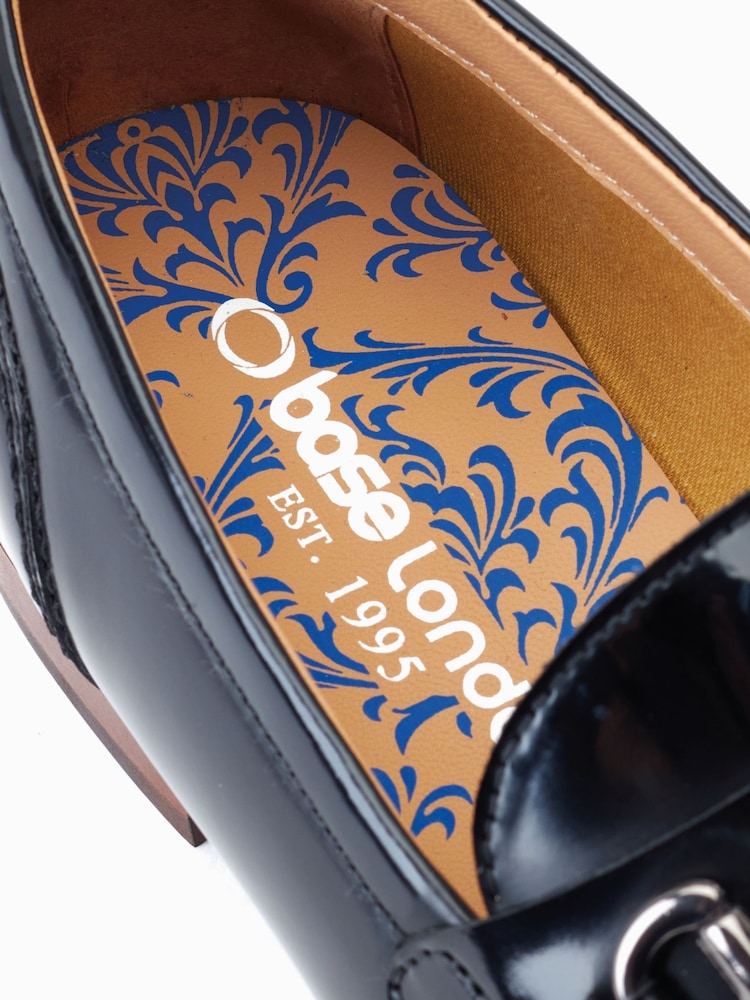 Base London Russo Slip On Penny Black Loafers - Image 6 of 6