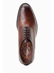 Base London Corbin Lace Up Brogue Shoes - Image 4 of 6