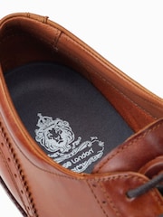Base London Flight Lace Up Brogue Brown Shoes - Image 6 of 6