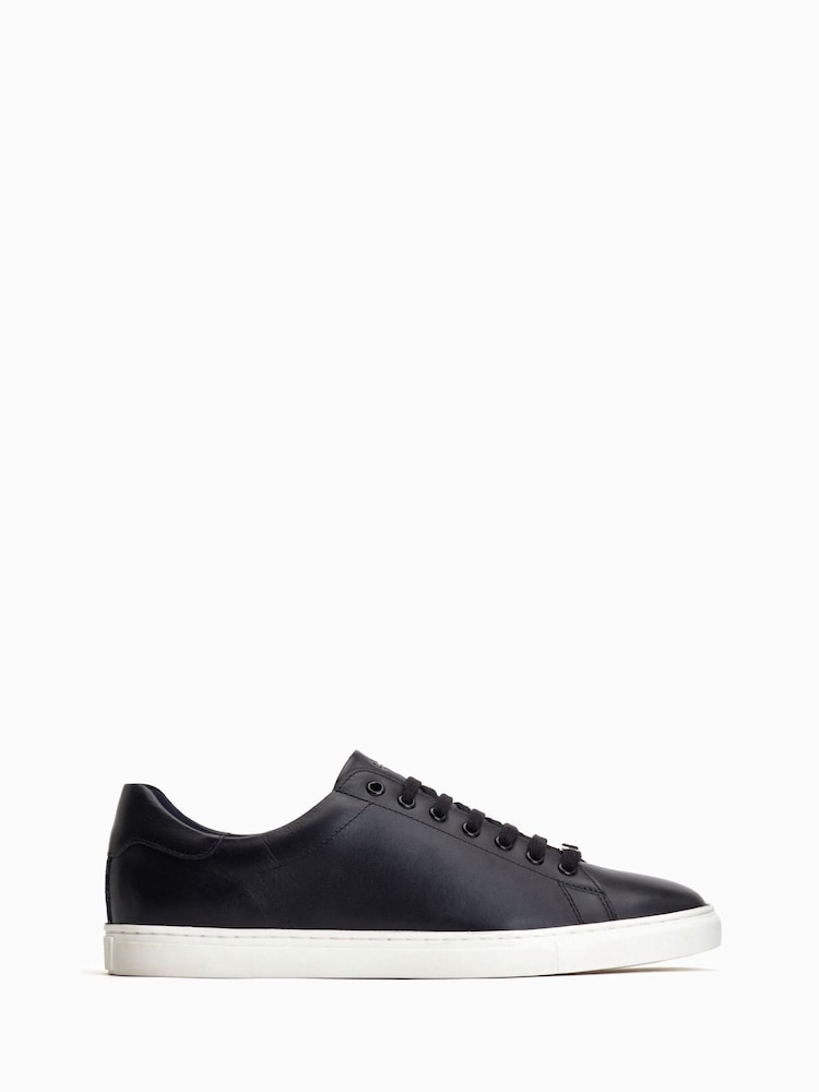 Base London Tucker Lace Up Black Trainers - Image 1 of 6