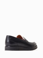 Črna temna - Črna mokasini Base London Sid Slip On - Slika 2 iz 6