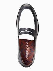 Črna temna - Črna mokasini Base London Sid Slip On - Slika 4 iz 6