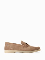Base London Natural Snapper Slip On Loafers - Image 1 of 6