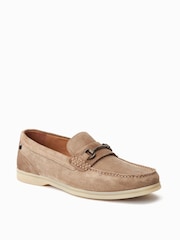 Base London Natural Snapper Slip On Loafers - Image 3 of 6
