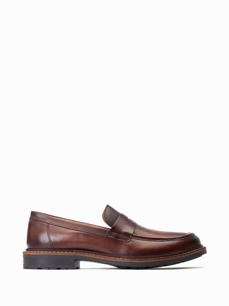 Base London Ivey Slip On Penny Black Loafers - Image 1 of 6